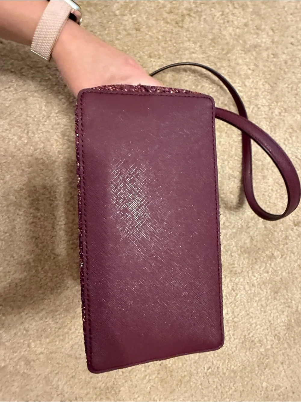 kate spade Greta Court Satchel with Detachable Strap-cherrywood